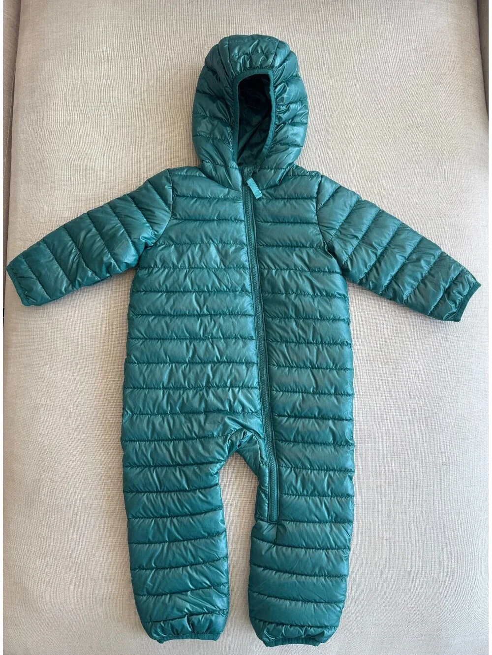NWOT Primary Lightweight Hooded Puffer Bunting Spruce 18-24 Months